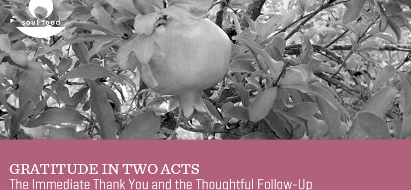 Soul Food – Gratitude in Two Acts